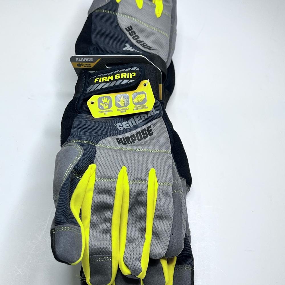 FIRM GRIP 3 Pairs General Purpose Work Gloves X-Large NWT